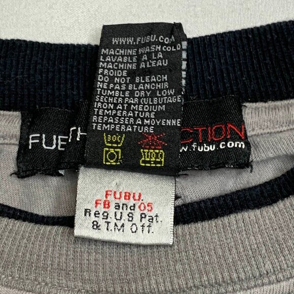 VTG 90s Y2K Rare FUBU The Collection Layered T-Shirt Mens Older Brother Core - Picture 6 of 12